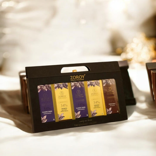 ZOROY 5 Belgian Bar set The Gourmet Gallery Gift box - 125 Gms