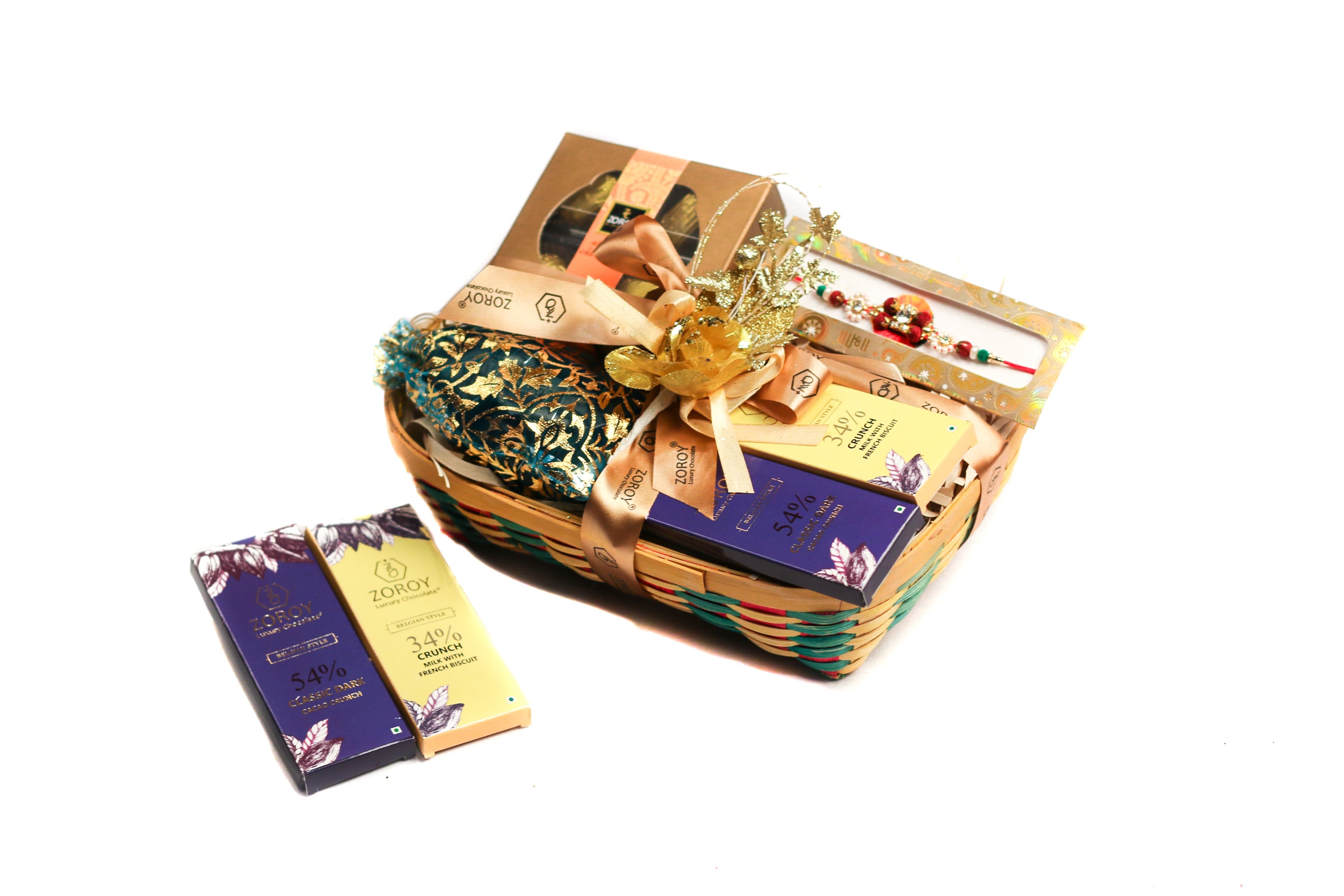 SFU E Com Chocolate Gift Hamper With Handmade Wheel Basket | Rakhi Chocolate  for Brother | Rakhi With Chocolates | Roli, Chawal, Chandan, Misri | 595 :  Amazon.in: Grocery & Gourmet Foods