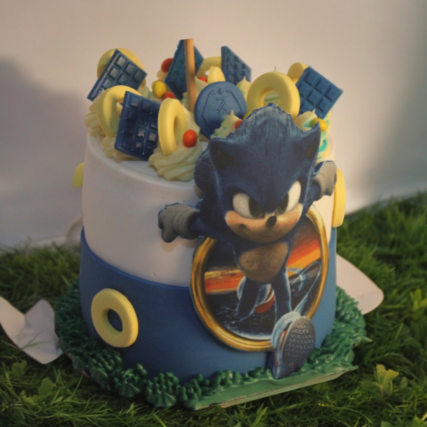 ZOROY Sonic Hedgehog Theme Cake