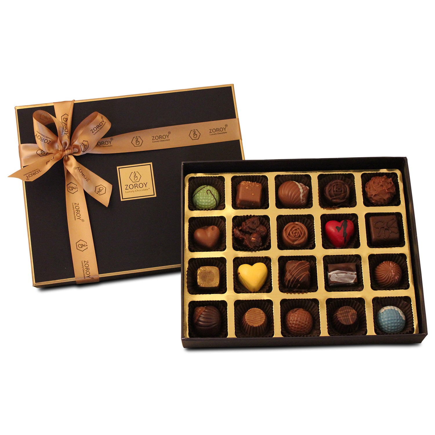 Buy Luxury Chocolate Gift Boxes of Individual Chocolates For Valentines,  Weddings, Anniversaries, Mothers Day, Birthday Gifts for Couples - Twinset  With One Of Each Of A Small And Large Box Online at